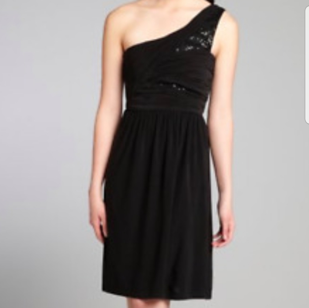 Max and Cleo One Shoulder Sequined Mini Dress NWT